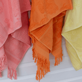 Moroccan Bath Towel - Peach
